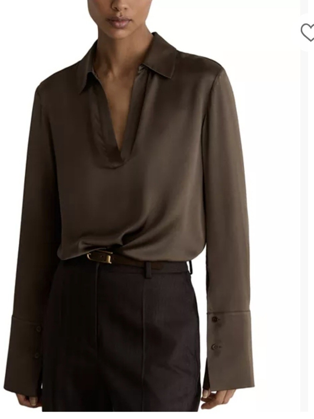 Reiss Marina Silk V Neck Top 2 $355